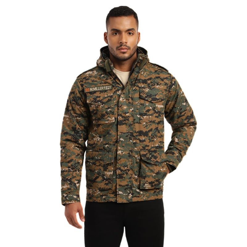 MOUNTMILLER Men's Python M65 Ripstop Field Hooded Tactical COBRA