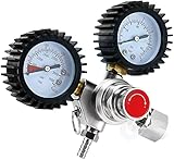 ETE ETMATE Druckminderer Druckregler CO2, Kohlendioxid Druckminderer für Zapfanlagen, Getränke, Bier vom Fass Bierkeller, KGA-Generator, Bierbrauen, Bierzapfanlage