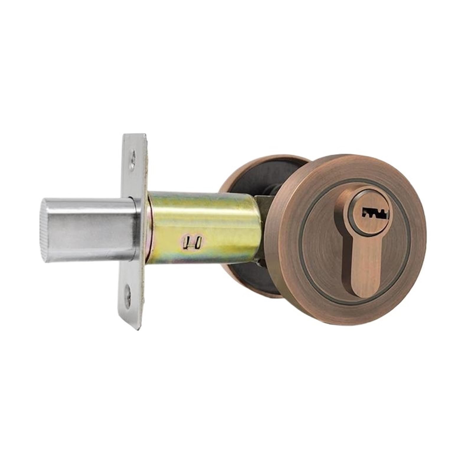 Serrure de porte invisible double face en alliage de zinc bronze rouge pour porte secrète