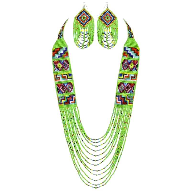 Joyería ucraniana con cuentas multicolor para realzar tu look étnico diario