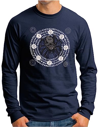 T-shirt satanisme 666 runes pentagramme athée manches longues OM3