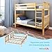 Max & Lily Bunk Bed Twin over Twin, Solid Wood Bunk Bed Frame with Ladder for Kids, 14