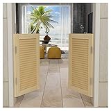 Cafe Swinging Doors Unfinished Pine Flush Style Saloon Swing Door Metal Hinges Design Louvered Parlo