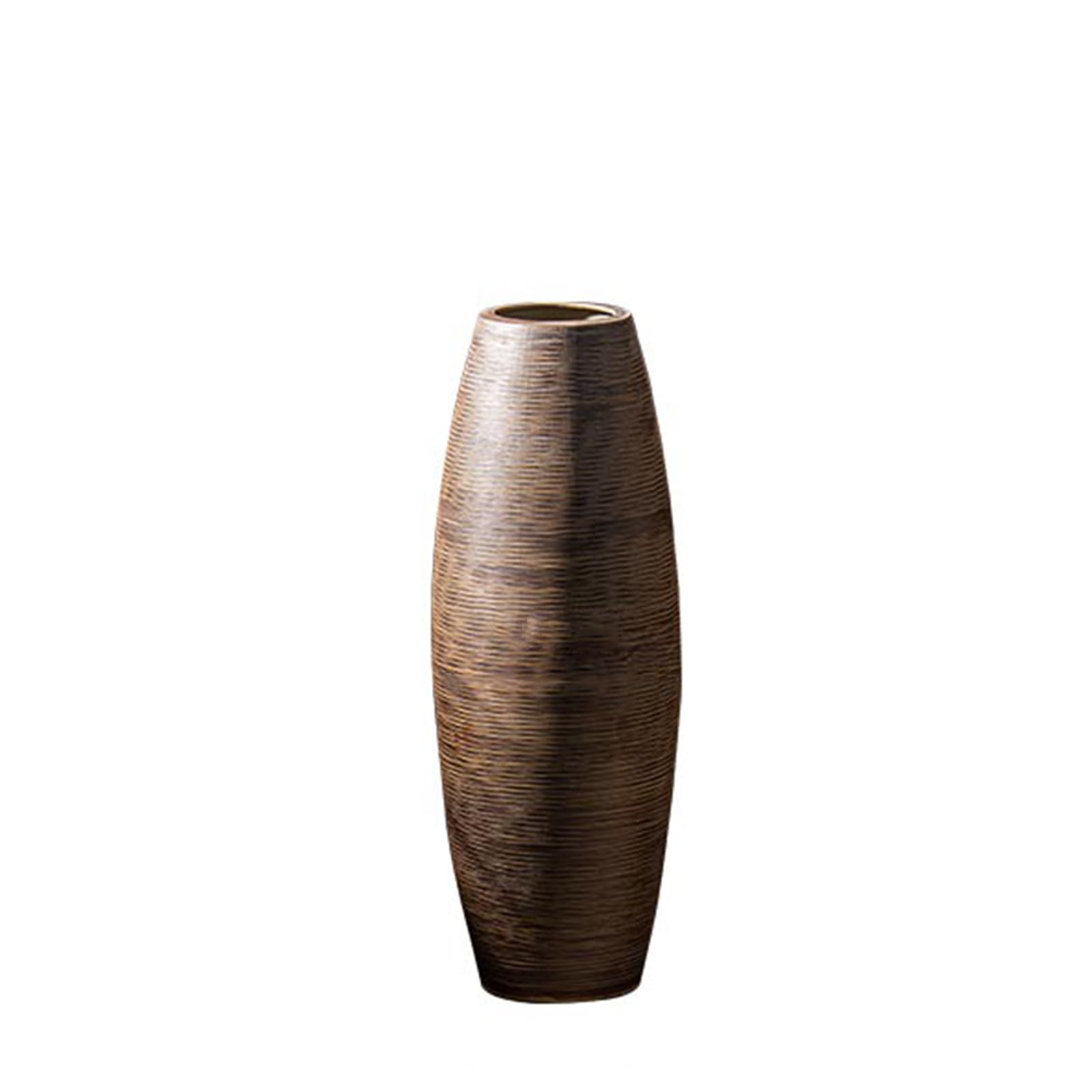 asdchZen Vintage Floor Vase, Thick Ceramic Vase, Hotel, Hall, Entrance Decorative Vase, Fashion Dry Flower Vase, Stable Multi-Functional Vase,A-20 * 60CM