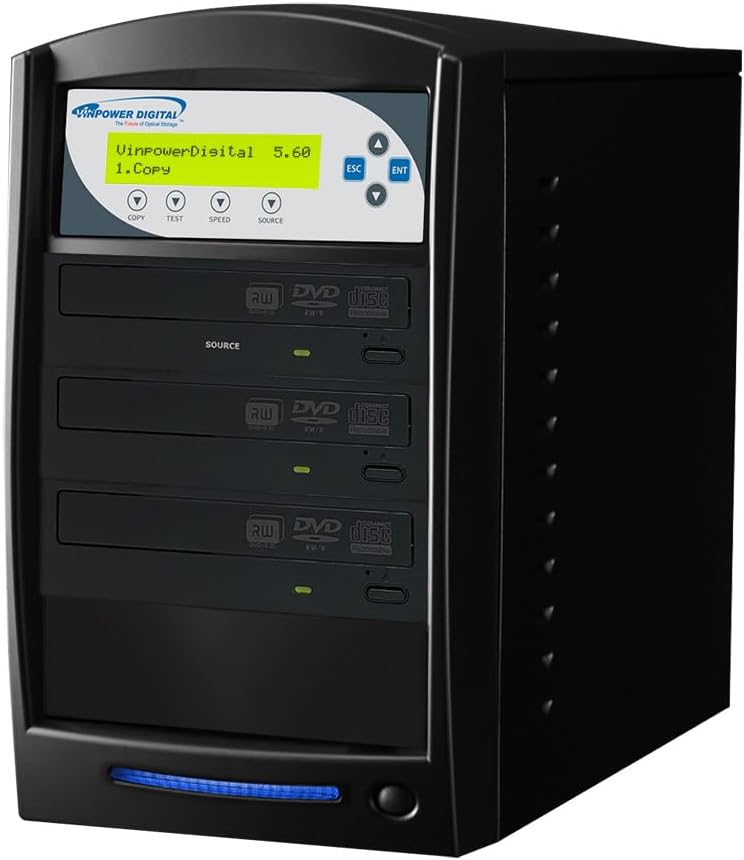 Vinpower SharkCopier 2 Target 24X CD DVD Duplicator Copier standalone Tower with 2 TB Hard Drive + USB 3.0