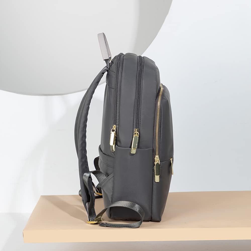 Mochila Feminina de Nylon Impermeável, Compartimento para Notebook de 14 polegadas, Ideal para Comutar, ir à Escola e Uso Casual Mochila Feminina de Nylon Impermeável, Compartimento para Notebook de 14 polegadas, Ideal para Comutar, ir à Escola e Uso Casual