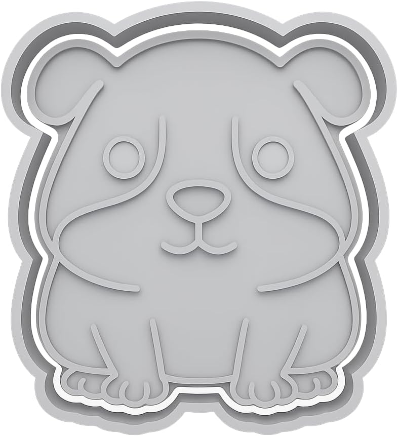 Mighty Gadget Guinea Pig Cookie Cutter & Stamp - 4x3.5" Adorable Pet Design for Animal Lovers (Random Color) image 2