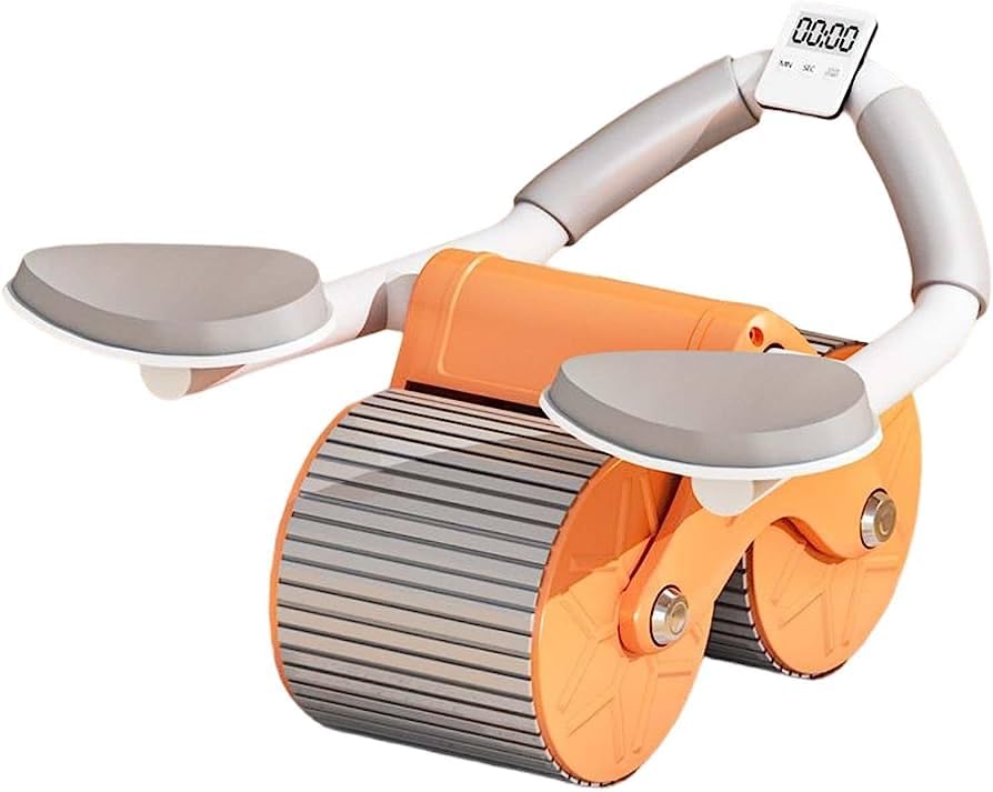 Zorzel Ab Roller Wheel – Automatic Rebound Abdominal Wheel for Core Trainer Workout – Ab Workout Equipment with Elbow Support – Abdominal Exercise Machine and Plank Roller in One