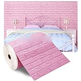 seidige Oberfläche SAMCRY 3D-Wandaufkleber, selbstklebend, Schaumstoff, dekorativ, Heimdekoration, Wohnzimmer, Haus, Dekoration, Badezimmer, 04, 70 cm x 5 m