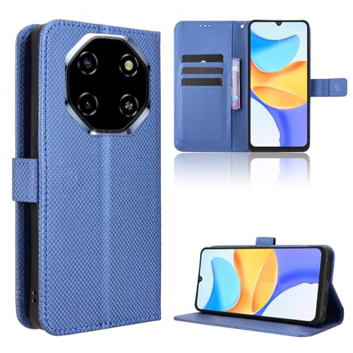 For Blackview SHARK 6 5G �P�[�X �蒠�^�yBAOLINTX�z����PU���U�[ �g�уP�[�X �ϏՌ� �y�� ���^ �J�[�h���[ ���u���@�\ �Ή� �w��h�~ �J�o�[ �}�O�l�b�g �S�ʕی� Blackview SHARK 6 �J�o�[ (�u���[)