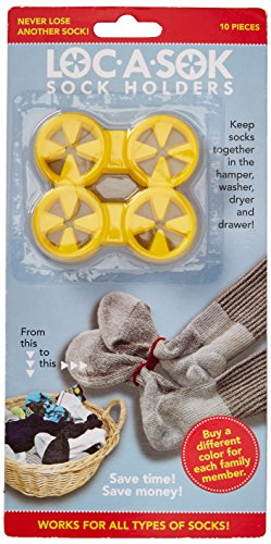 Image of Loc A Sok Sock Locks (Pack of 40 - All Yellow), Small