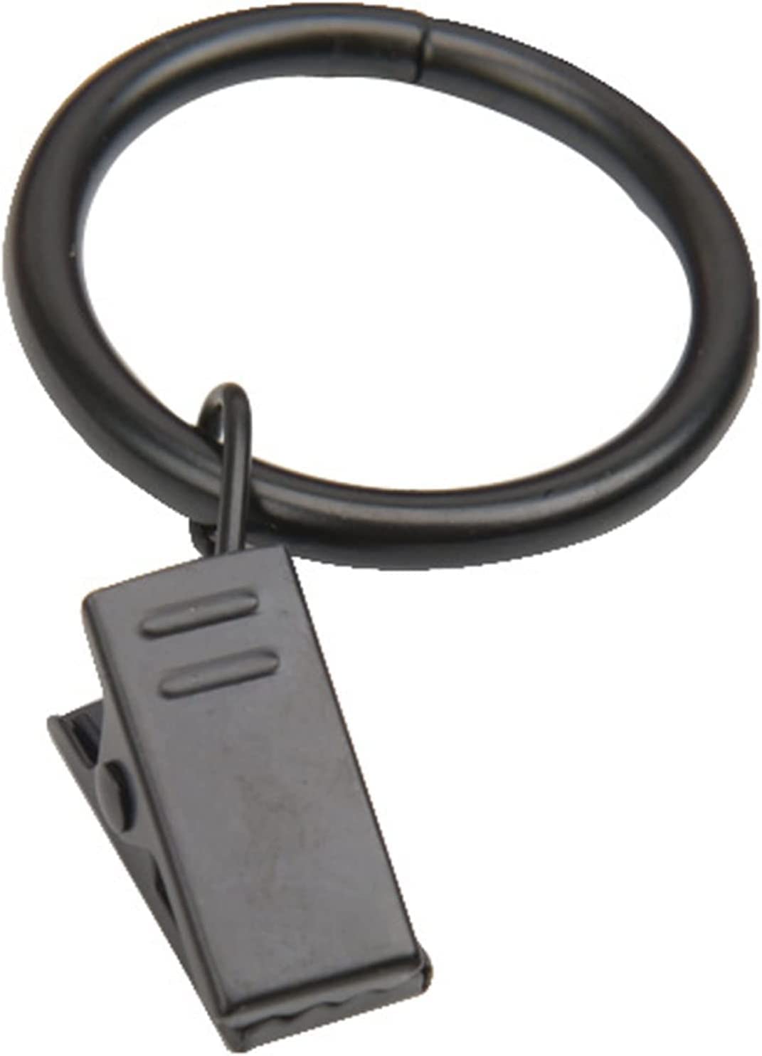 Anelli per tende, ganci per tende, anelli da appendere, 30 anelli per tende in metallo e 30 clip per tende in metallo per appendere tende da sole, tenda da doccia, 35 mm (colore: 55 mm