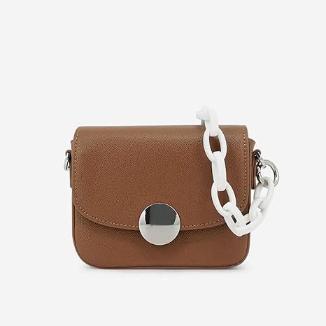 Amazon.com: YonCog Bolso de viaje para mujer, cadena acrílica, pequeña y  cuadrada, redondo, de piel sintética, bolso de mano, elegante, bolso pequeño  y clásico para mujer (color: marrón, tamaño: 6.3 in x