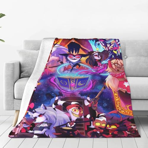 ヘルヴァ・ボス 毛布 ブランケット 大判 フリーサイズ 暖かい 軽量 ふわふわ 一人用 ソファ ベッド オフィス 膝掛け 洗える 秋冬80"x60"