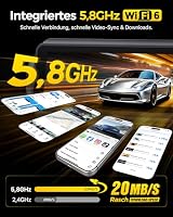 GKU 4K+4K Dashcam Auto Vorne Hinten mit STARVIS 2 Sensor, HDR Nachtsicht – Ansicht 4