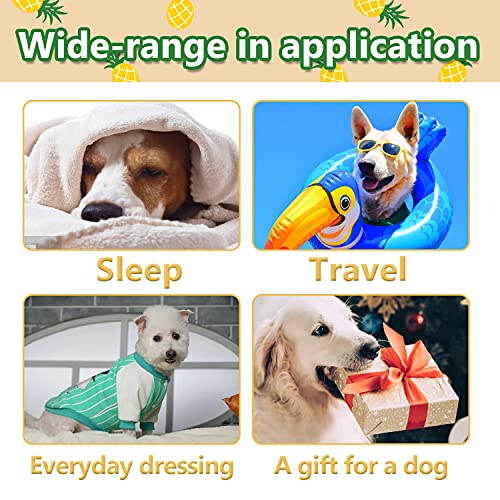 Due Felice Dog Pajamas Soft Pet Onesie Puppy Jumpsuit Bodysuits For Small Medium Dog Cats Surgical Recovery Suit After Surgery Shed Defender Shirt Pineapple/Large #TOP5