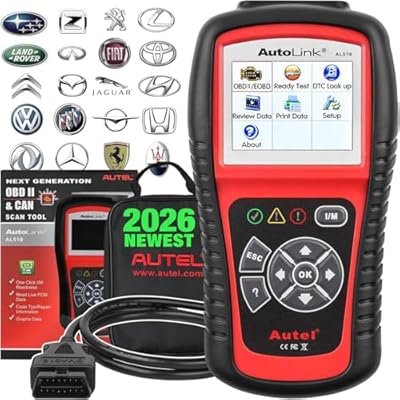 Autel AL519 OBD2 Scanner, 2026 Newer Professional Mechanic OBDII & CAN Car Diagnostic Code Reader Tool for Check Engine Light, One-Click Smog Check, DTCs Lookup, Upgraded Ver. of AL319 MS309