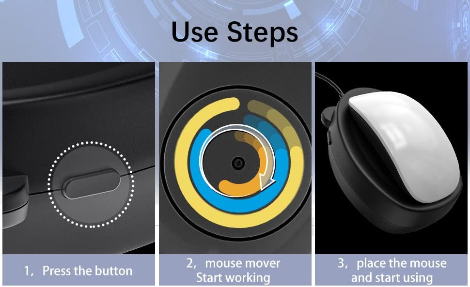 Miniatura 7 de Mouse Jiggler indetectable, dispositivo Jiggler de ratón, simula automáticamente el movimiento del mouse para mantener el portátil o la computadora