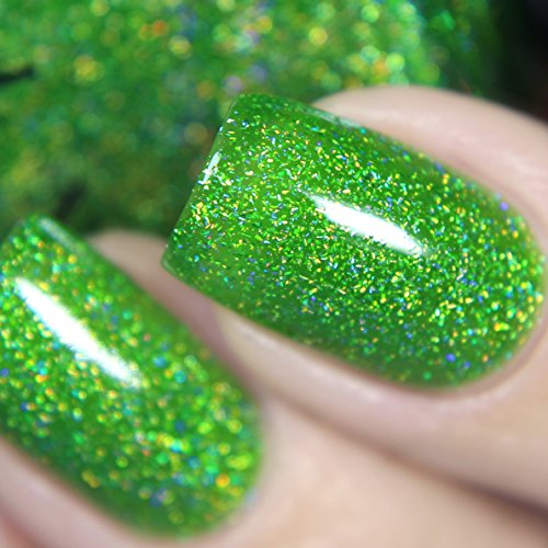 Image of ILNP Someday - Juicy Lime Green Holographic Sheer Jelly Nail Polish