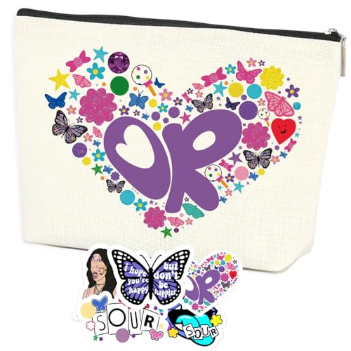 Rodrigo Sour OR Makeup Bag Gift Sour Album Cosmetic Bags 5pcs Stickers