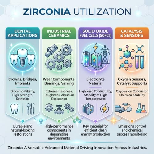 Zirconia - Utilizzi ed applicazione