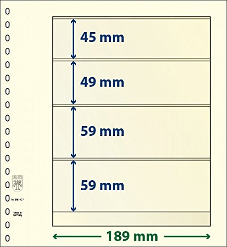 Feuilles neutres LINDNER-T 802407 évitez la détérioration de vos timbres précieux