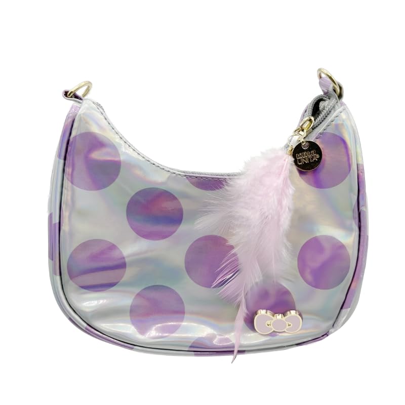 Mini bag Hello Kitty irisé d'exception avec nœud laqué et détails dorés