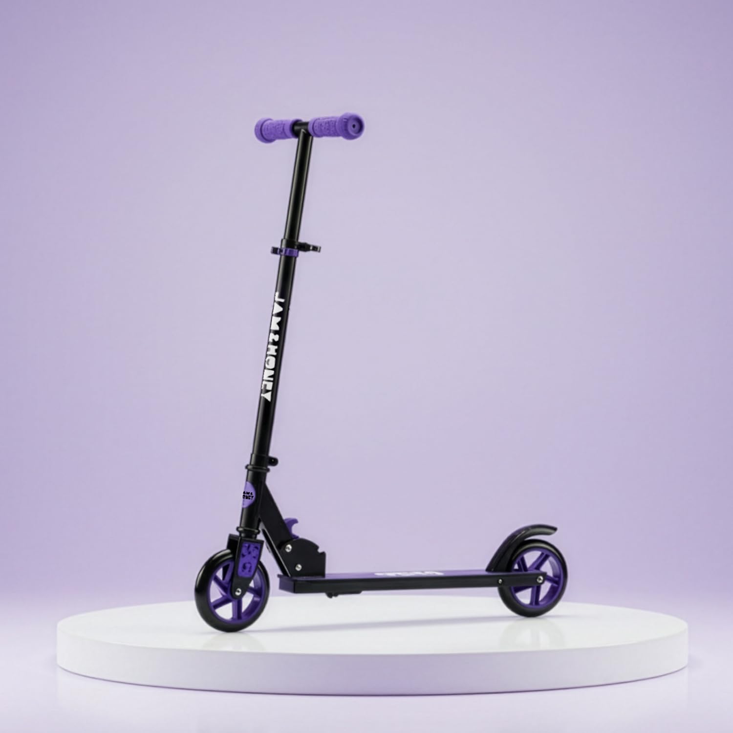Amazon Brand – Jam & Honey Kids Folding Scooter for Kids (2+ Years) | 3- Step Height Adjustable Handle, Smooth Bearing Wheels & PVC Tyres | BIS Certified | Purple-picture-43