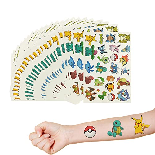 Cartoon Pet Birthday Party Favors Supplies for Kids, 20 Pcs Temporary Tattoos Water Bottles Stickers Birthday Decorations Supplies Story for School Rewards Carnival Christmas Prizes Gifts for Teens
