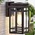 Outdoor Wall Light Fixtures 9.76'', Waterproof Porch Lights Wall Lanterns, Exterior Modern Matte Brown Wall Mount Lighting, Anti-Rust E26 Socket Wall Scones for Front Door Garage, 1 Pack