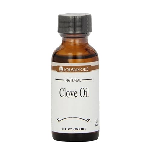 LorAnn - Aceite de hoja de clavo SS sabor natural, botella de 1 onza, paquete de 3