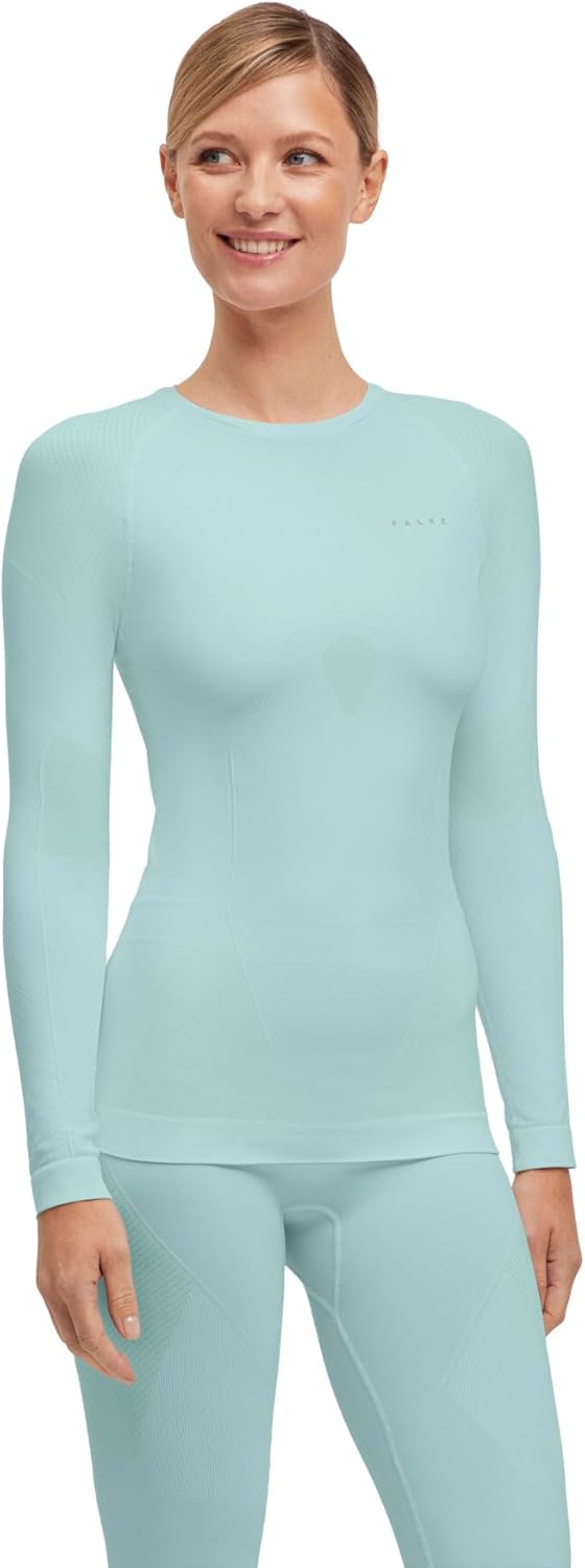 FALKE Women's Warm Crew Neck Base Layer Top, 1 Piece