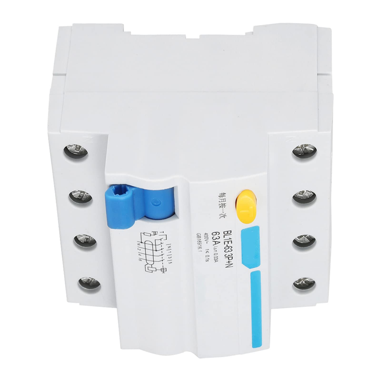 Disjoncteur Différentiel 3P+N 63A 230V 30mA RCCB pour Protection Installation Électrique Industrielle