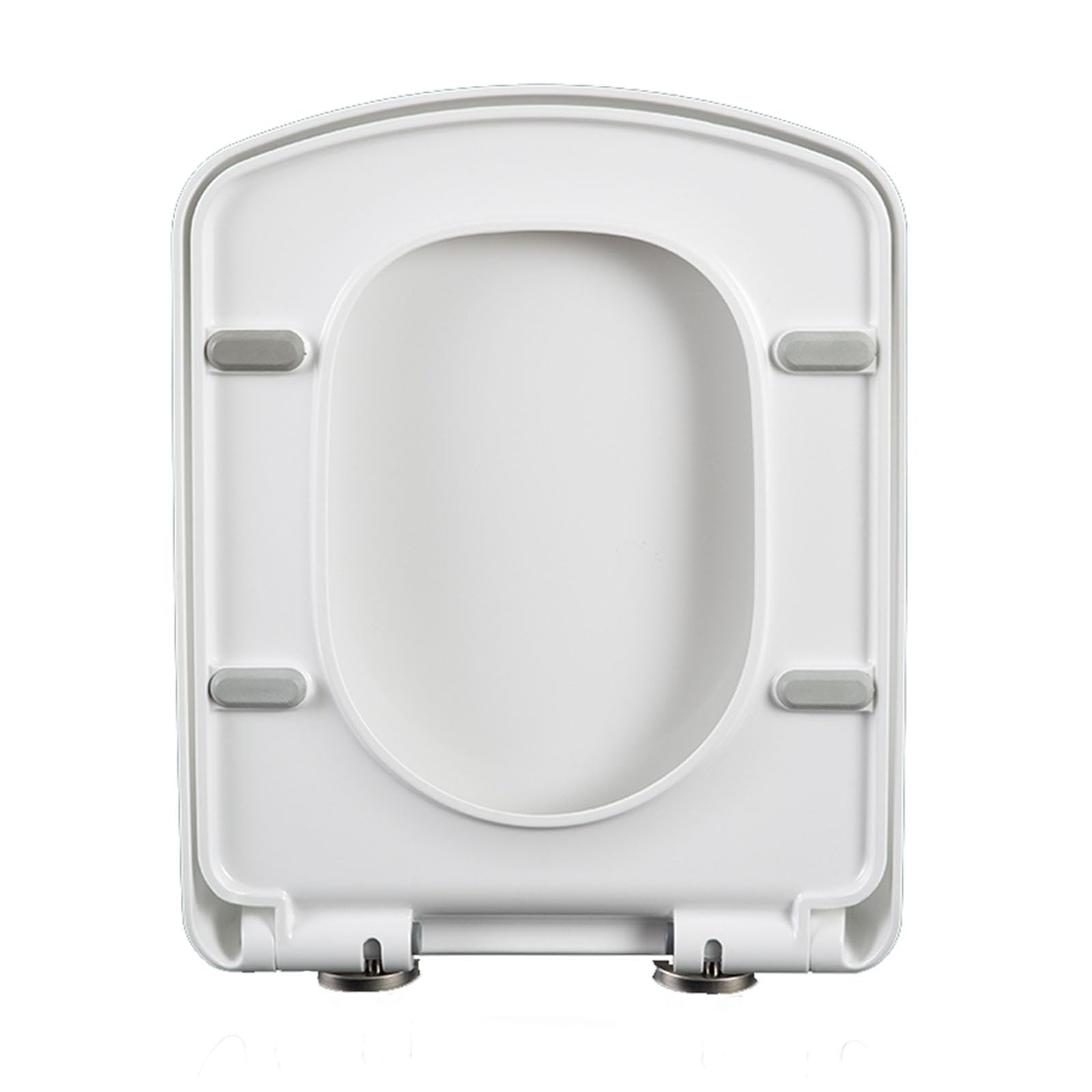 YUZGUHEY Toilet lid Cover, Seat Square Soft Close Quick Release Easy Installation with Top Fixing(04G)