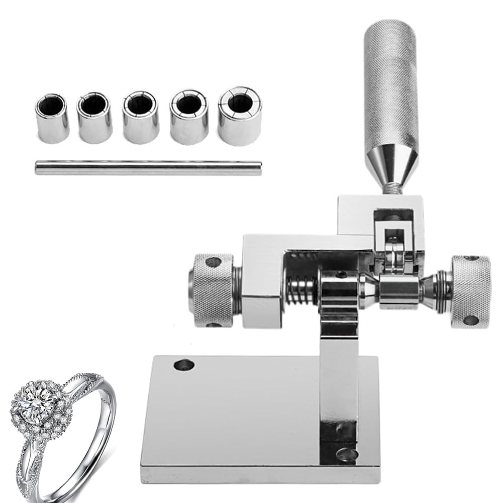 Professionelle Ringstrecke, Hochzeitsring-Vergrößerungsreduzierer, Tragbare Verschleiß-Resistente Hochgenauigkeitsringgröße, Schmuckring-Verarbeitungswerkzeug Mit 6-Pcs-Walzen