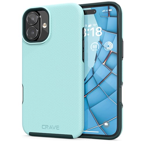 Image of Crave Dual Guard Compatible with iPhone 16 Plus Case, Compatible with MagSafe Shockproof Protection Dual Layer Case for Apple iPhone 16 Plus (6.7 inch) - Aqua