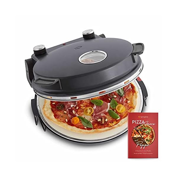 SPRINGLANE-Horno-para-Pizzas-Peppo-Maquina-para-preparar-pizzas-como-al-horno-de-piedra-a-350-C-temporizador-e-indicador-luminoso-incluye-2-volteadores-grandes-de-pizza-antracita