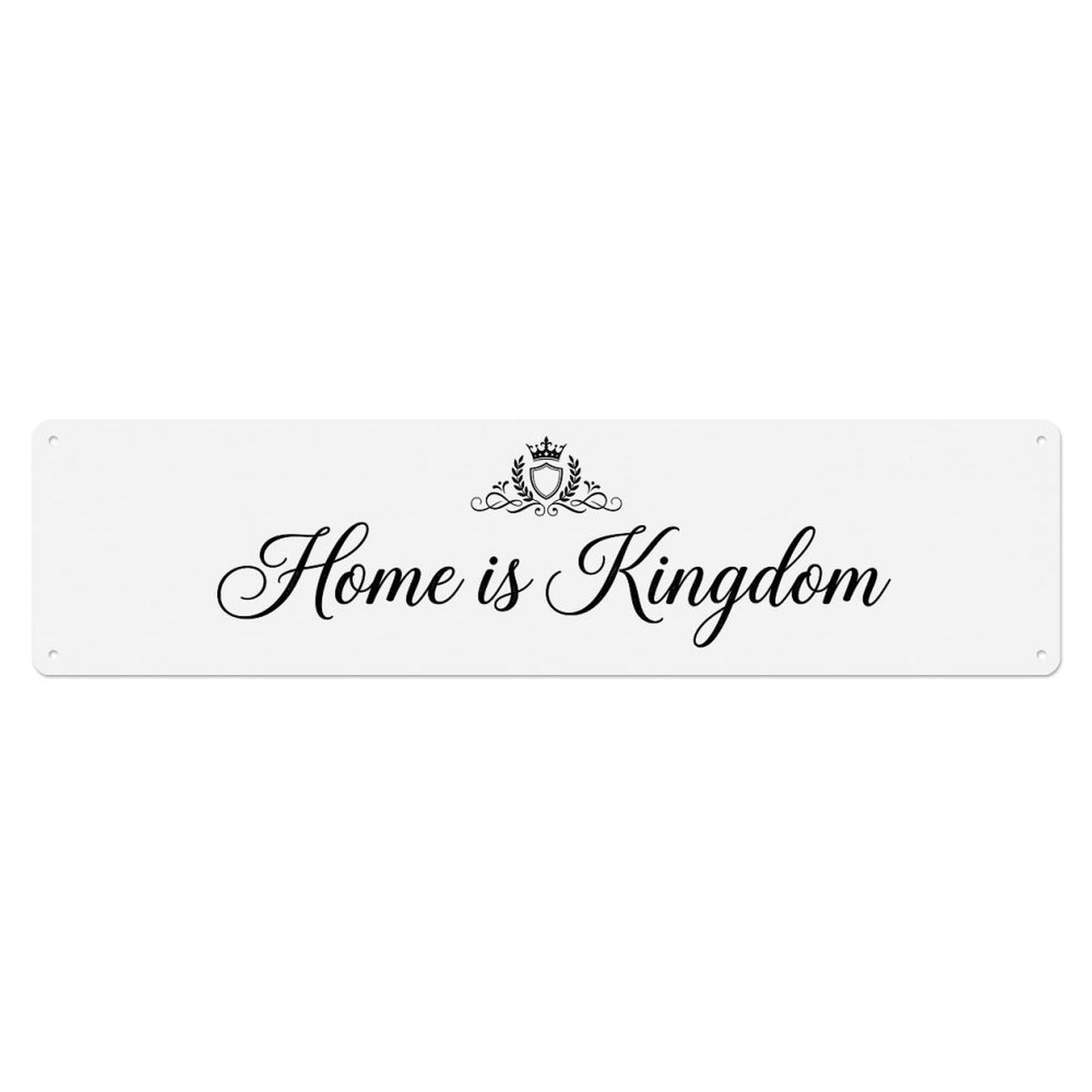 Home Is Kingdom Perpetual Abode Metal Tin Sign