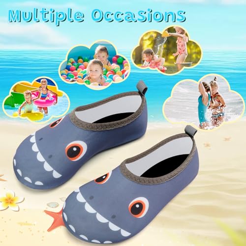 Image of VIFUUR Kids Water Shoes Girls Boys Quick Dry Aqua Socks for Beach Swim Outdoor Sports