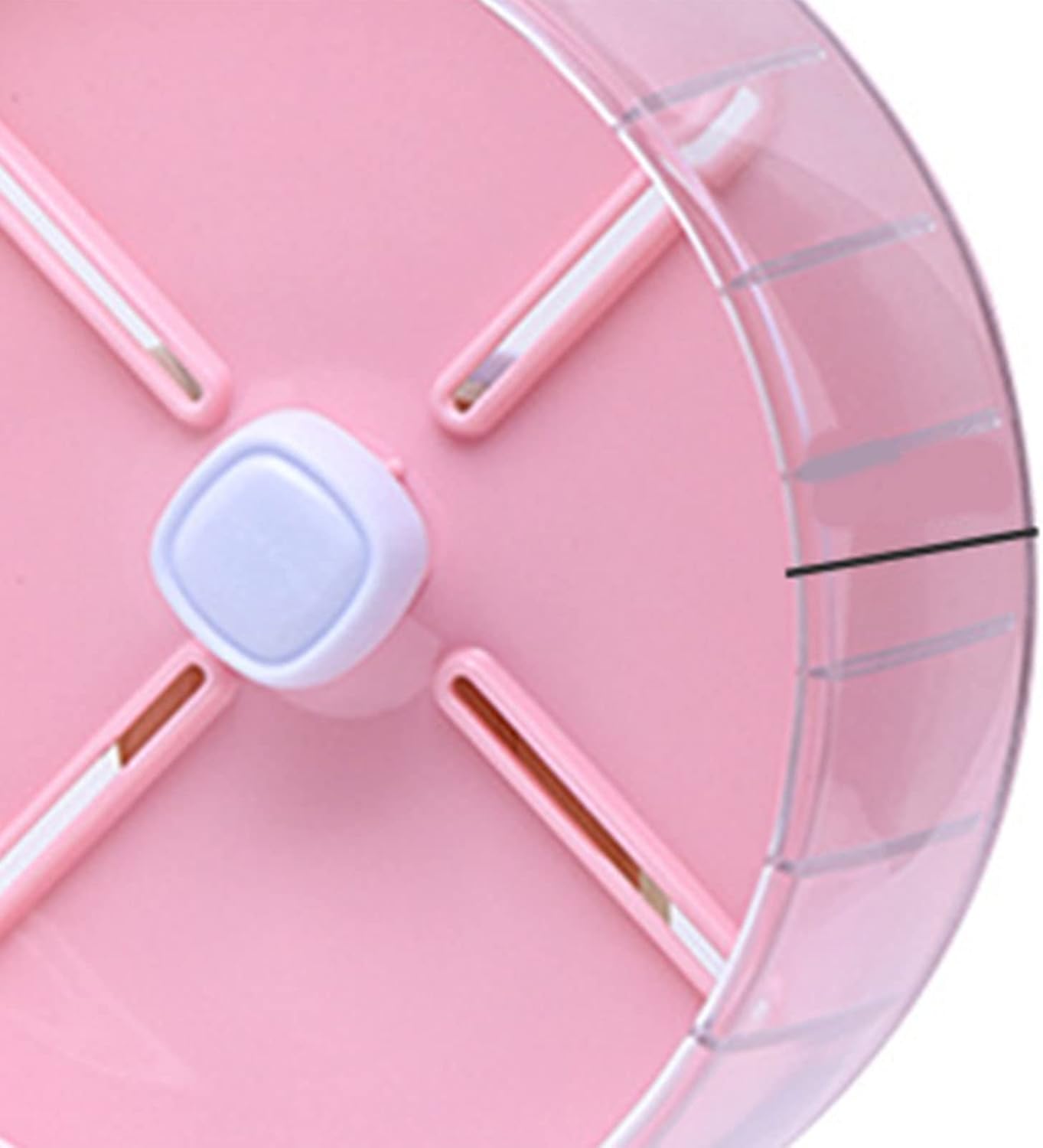 Zerodis Acrylic Hamster Wheel Exercise Wheels Hamster Exercise Wheel with Stable Stand Multifunction Small Animal Cage Toy Accessories for Gerbils Rats Other Small Pets Acrylic (Pink)
