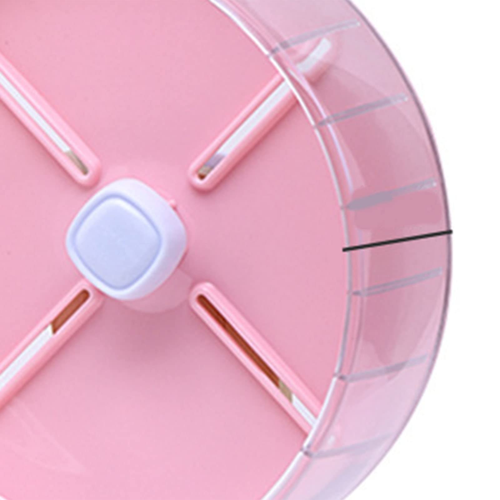 Fabater Ruota per Criceti, Ruota per Esercizi per Criceti Resistente Ai Morsi in Acrilico Antiscivolo Allargata di Sicurezza Silenziosa per Criceto Siriano per Gabbia per Criceti (Pink)