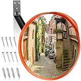 【Geeignet für den Innen- und Außenbereich, ein Muss für die Sicherheit】- Dieser convex mirror spielt eine Rolle, ob für Garage, Verkehr, Einfahrten, Veranda, Büro, Geschäft, Lager, Parkplätze oder andere geschlossene Bereich, erhöht die allgemeine Sicherheit. Ein Muss für Sie und Ihre Familie!