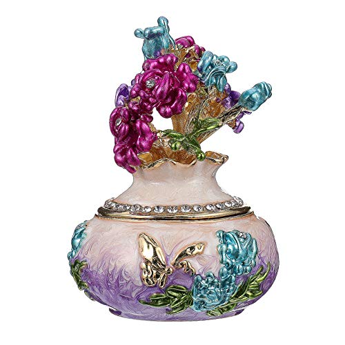 Coffret à bijoux en émail chic pour un cadeau d'anniversaire mémorable - 2
