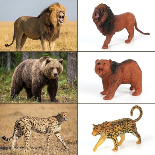Image of SHAKTISM Farm Animal Toys Set - Realistic Farm Animal Figures for Kids, Educational Playset for Ages 3+ - Durable Plastic Toy Animals for Preschool & Toddler Learning (12038 Animal Kigdom)