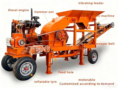 Industrial Mobile Stone Crusher Plant, Powerful Granite Jaw Crusher Unit for Quarrying, Mining & Aggregate Production - Thumbnail 3