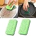 2pcs Non-Scratch Scrub Sponges Scrubbing Sponge Dish Sponge Double-Sided Sponge for Plates Dishes & Removing