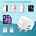Pack of 3 Dual Port USB Plug UK Adapter Compact Mains Charge 2.1A with Smart IC Charging Technology for iPhone 11 Xs/XS Max/XR/X/8/7/6/Plus,iPad Pro/Air 2/Mini 4 etc