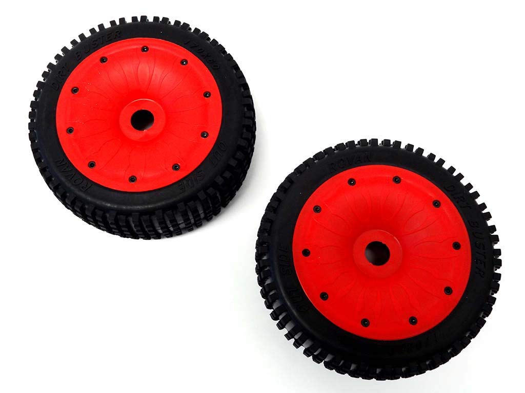 Rovan 1/5 LT SLT V5 Mini Pin Off-Road Tires with Sealed Beadlocks (Fits LOSI 5ive-B, DBLX)