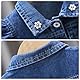 SXSHUN Weste Mädchen Jeansweste Kinder Jeans Jacke mit Erdbeer Muster Denim Jacket mit Krone Outdoor Kinderjacke Ärmellose Mantel Frühling und Herbst, Blau+Schmetterling, 116
