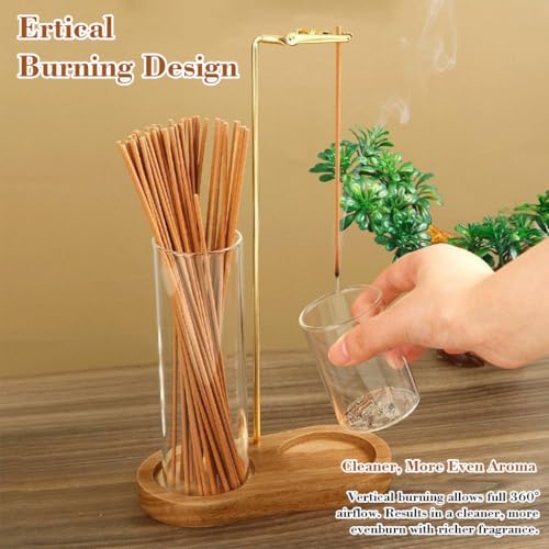 HASTHIP Glass Agarbatti Stand with Ash Catcher, Gray 1 Count - Image 6